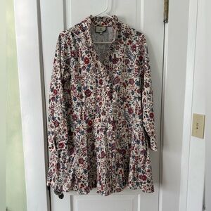 Tuckernuck Tate Red and Blue Floral Paisley Mini Dress